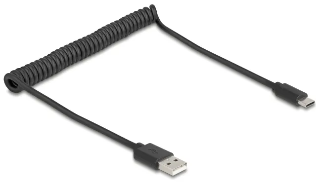 DeLOCK 90368 cable USB USB 2.0 0,75 m USB A USB C Negro