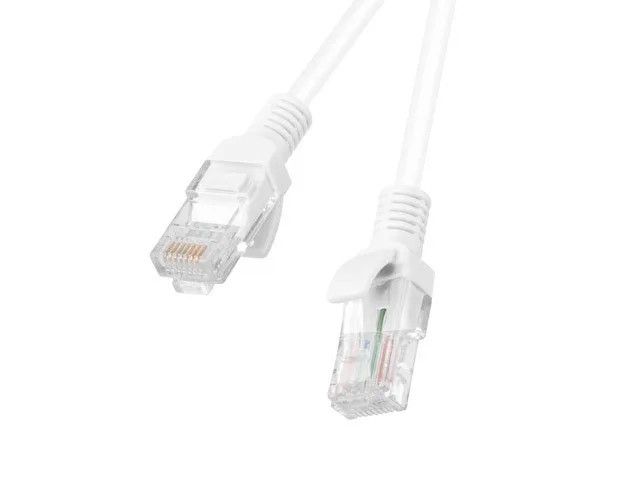 Lanberg cable de conexión blanco - 2 m - RAL 9010 - 2 metros
