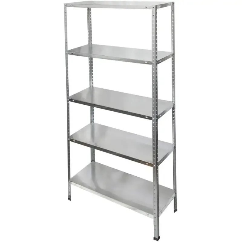 Estantería metálica galvanizada 5 baldas metalicas 150x75x30 cm 150 kg