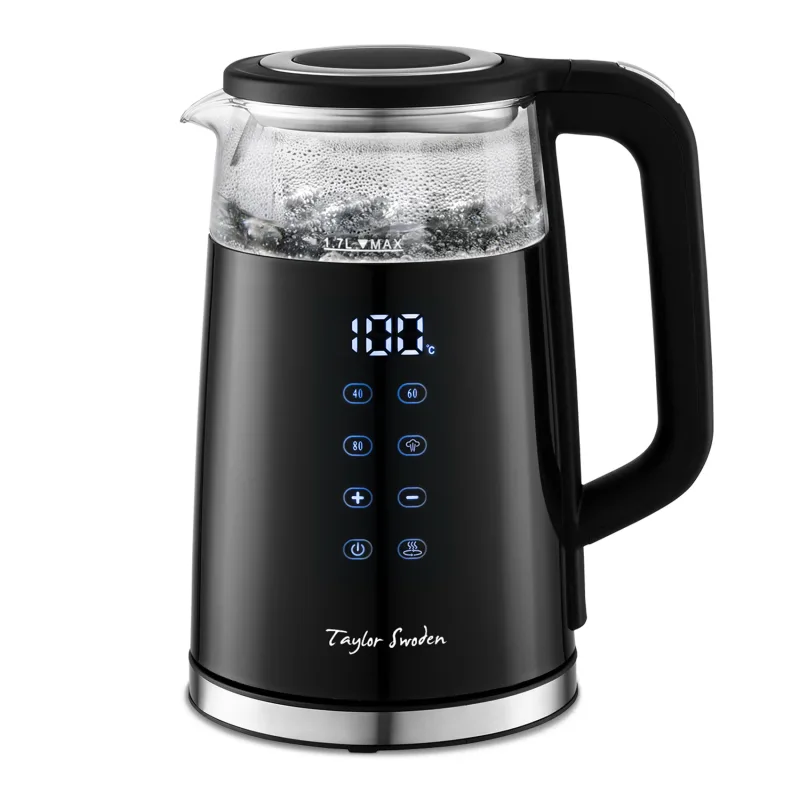 Taylor Swoden Hervidor de Agua, Temperatura Ajustable, Pantalla LED con Visualización de Temperatura. Función Mantener Temperatura. (1.7L, 2200W)