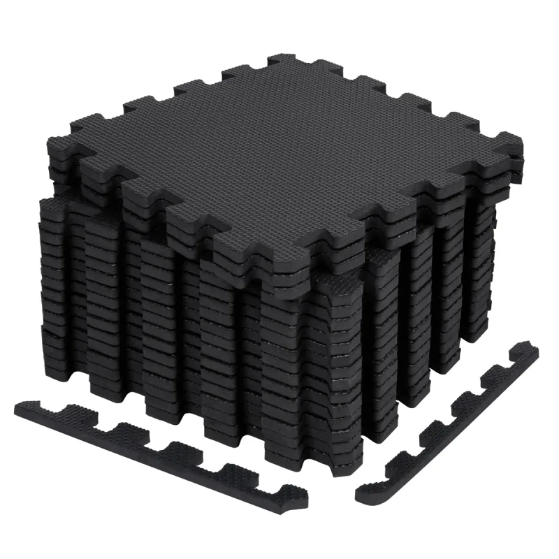 T-LoVendo Suelo Esterilla de Gimnasio, Tatami, para Ejercicio en Casa, Maquinas de Deporte, Set de 18 piezas de Protección, para Piscinas Desmontables, Puzzle de Goma Eva, Pesas, Gym, Alfombra
