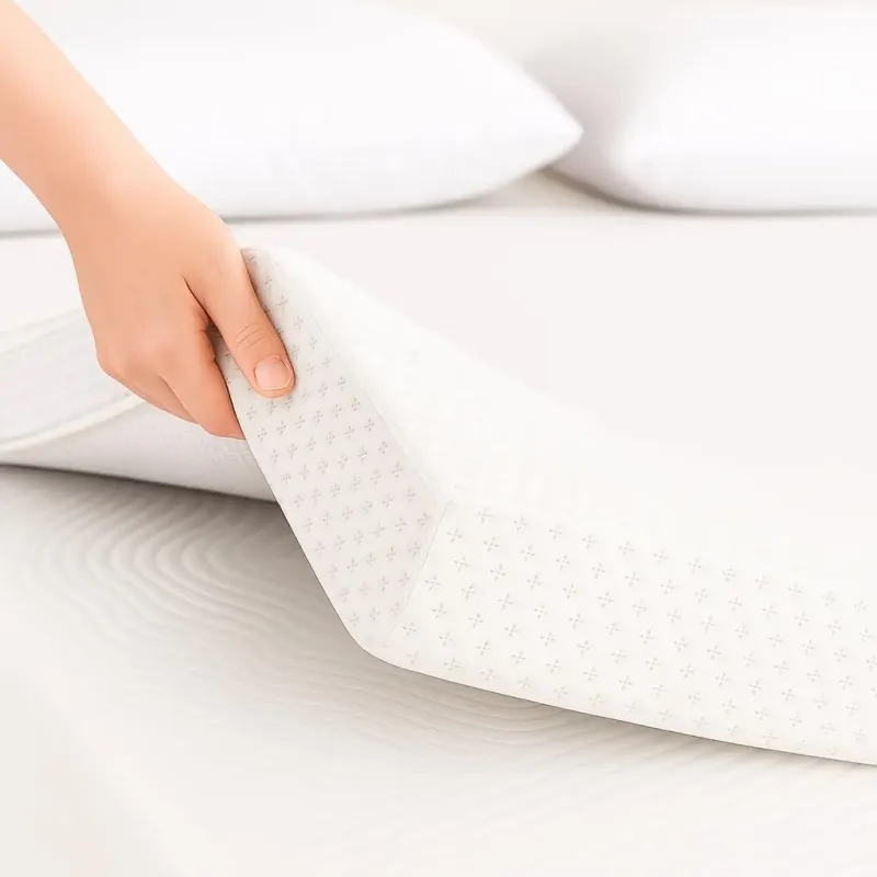 REAL CONFORT Topper Cubrecolchón Viscoelástico 100% Alta Densidad | Transpirable y Antiácaros | Funda Desenfundable y Lavable | Fabricado en España