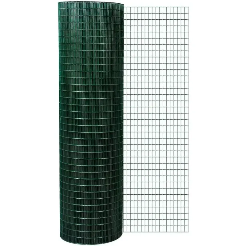 Malla metálica jardín, protección contra ratas, ratones y serpientes, malla recubierta de PVC, rollo de valla de alambre galvanizado Maxia Market