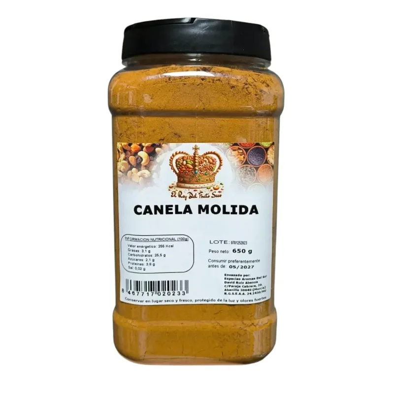 Canela Molida 720 gr - La Esencia de la Calidad Culinaria - Frescura y Calidad Incomparables - Complemento Perfecto para tus Recetas