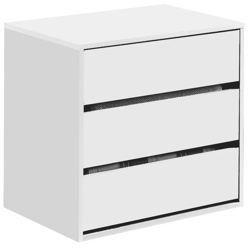 Cajonera de almacenaje para armario en blanco 60x57x44x cm
