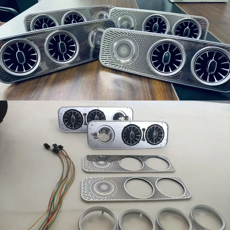 Embellecedor de salida de CA para ventilación Turbo de aire acondicionado LED de techo Interior para Mercedes Benz Clase V EQV Vito Viano Valente Metris W447 V250