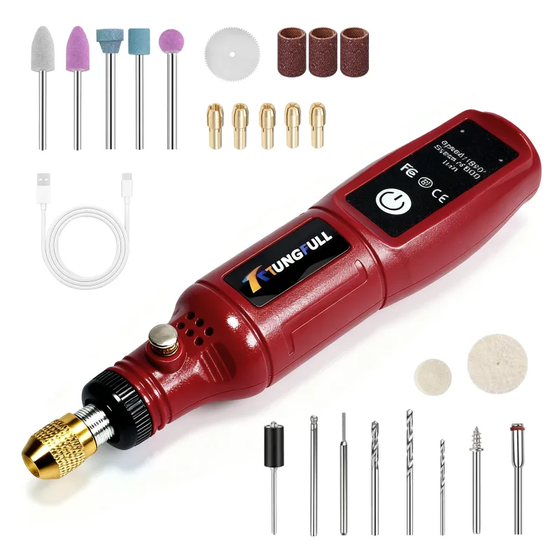 Herramienta rotativa inalámbrica de 3,7 V, minitaladro USB, herramienta rotativa eléctrica para grabado de Jade, lijado, pulido, tallado, corte, manualidades DIY