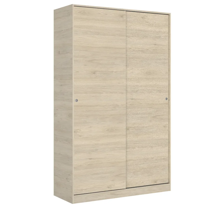 Armario 2 Puertas Correderas 120 Natural 204x120x50 Dekit