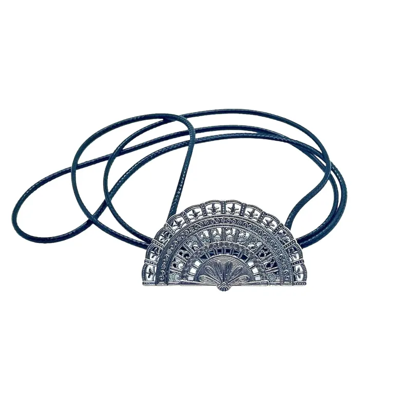 Porta Abanicos De Mano Metal Con Cordón Ligero Y Ajustable Son Cómodos Y Elegantes
