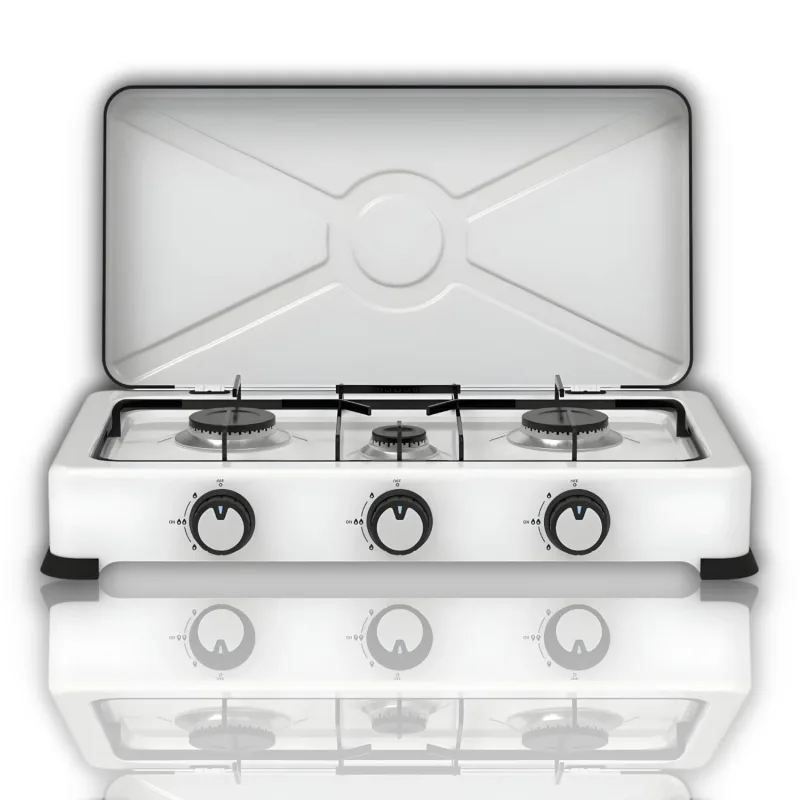 Cocina Portátil de Gas 3 Fuegos - Dimensiones 57x6x28 cm | Kitchen&Go