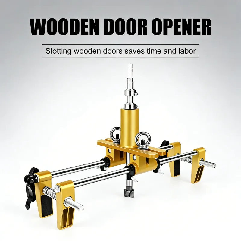 Instalación de puerta de madera, abridor de agujeros de cerradura, abridor de puerta de habitación multifuncional, abridor de agujeros de cerradura de puerta de madera