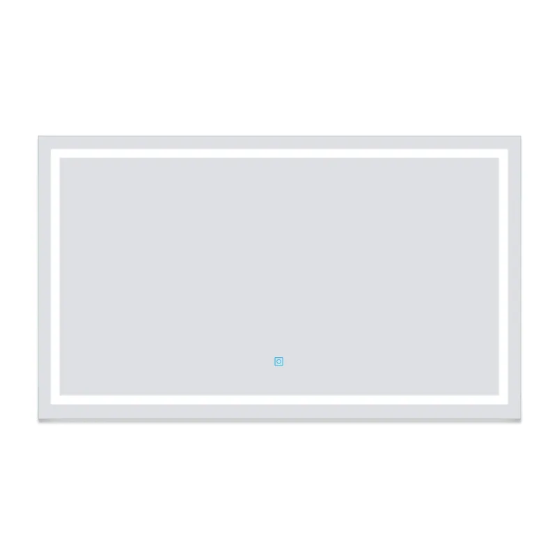 Aica Espejo de baño LED 100 x 80 cm, antivaho, brillo regulable