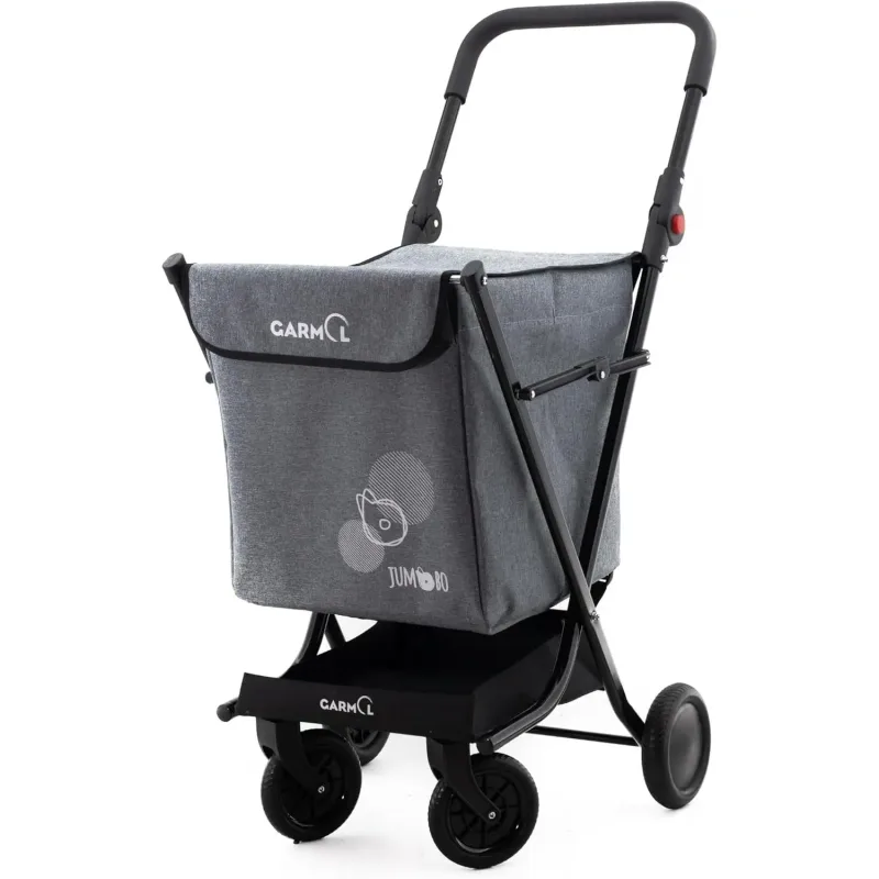 C.A - Carro de la Compra Plegable 66 litros | Carro de la Compra 4 Ruedas Gran Capacidad | Carrito Compra 4 Ruedas Plegable