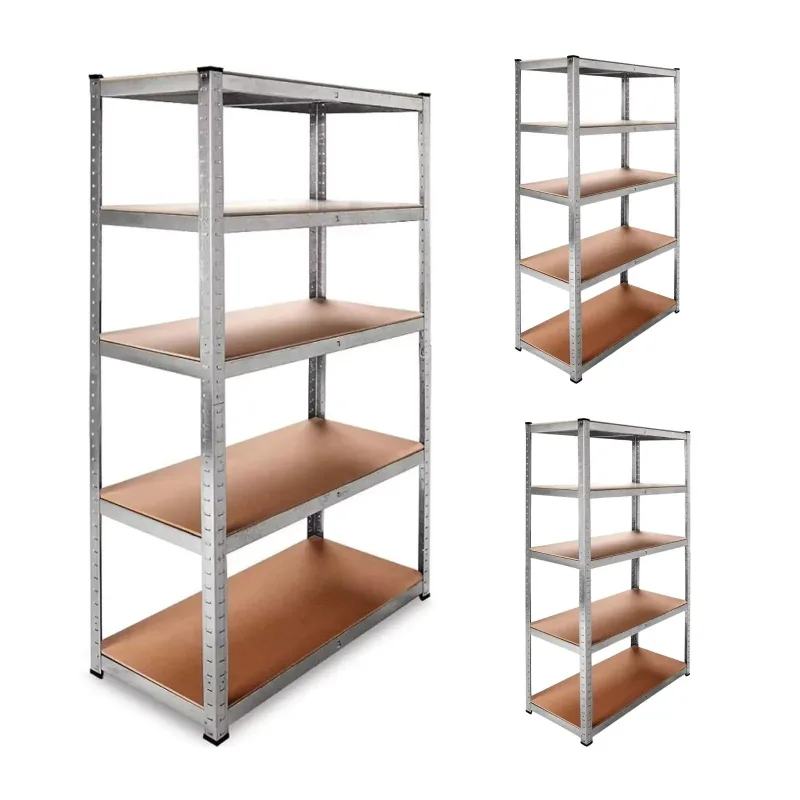 DASCK - Pack de 3 Estanterías Galvanizadas de 5 Baldas, 180x90x40 cm