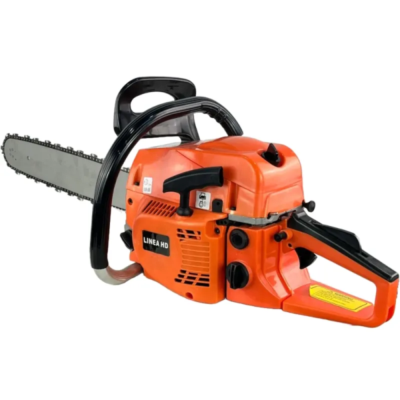 Motosierra Gasolina 52cc Linea HD · 2,7CV · Arranque CDI · Carburador Diafragma · Bomba de Aceite Regulable