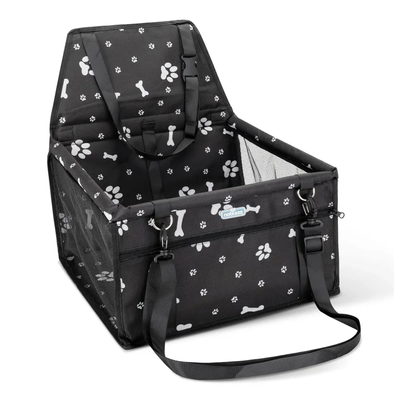 Nobleza - Refuerzo de Coche para Perros, Asiento del Coche de Seguridad para Mascotas Perro Gato Plegable Lavable Viaje Bolsas y Otra Mascota Pequeña con Cremallera Bolsillo, 40 * 34 * 25 cm