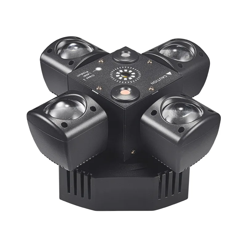 Cabeza Móvil DJ Beam 3 en 1 con Láser Verde y Rojo - Iluminación Profesional para Discotecas