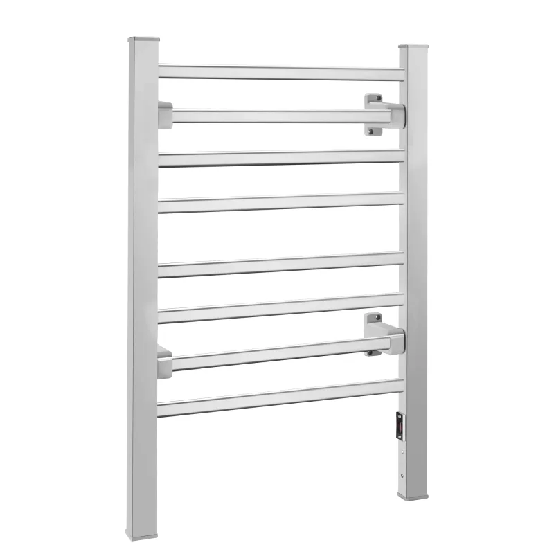 Jocca Toallero Eléctrico Metálico de 6 u 8 Barras con Función Secador y Calefactor, Apto para Baño y Montaje en Pared