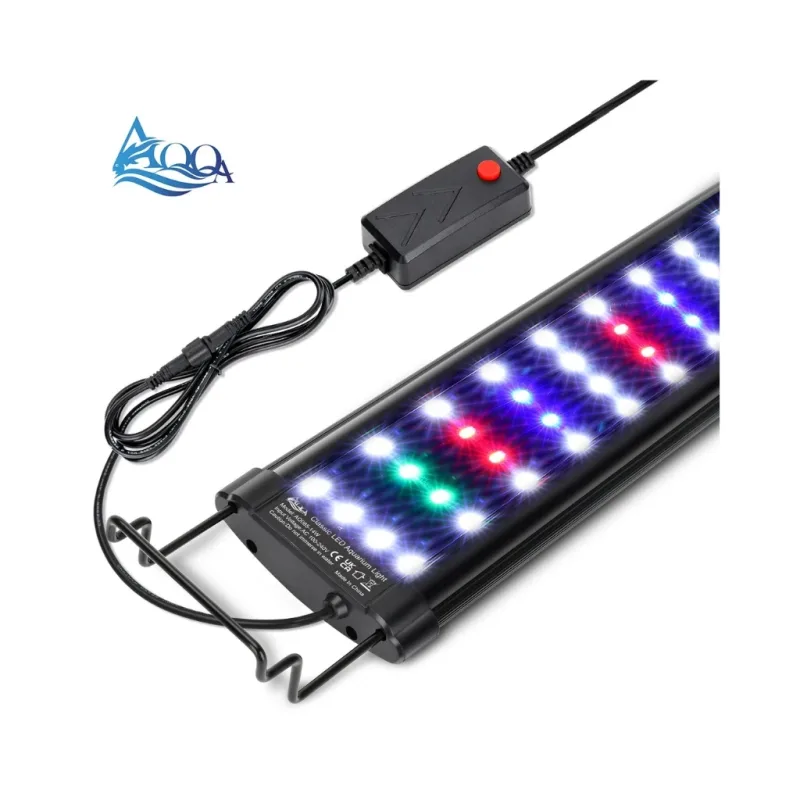 AQQA Pantalla LED WRGB AQ085 - Iluminación de Espectro Completo para Acuarios Plantados, Alto Brillo y Soporte Ajustable