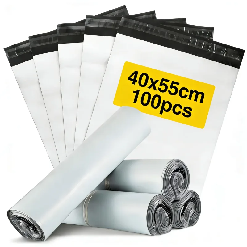 100 Bolsas Envio Ecommerce - 40x55 cms Cierre Autoadhesivo - Sobres Envio Vinted - Bolsas Envio Impermeables - UltraResistentes - Color gris - Sobres de Mensajería con Cierre Adhesivo Fuerte | Alta