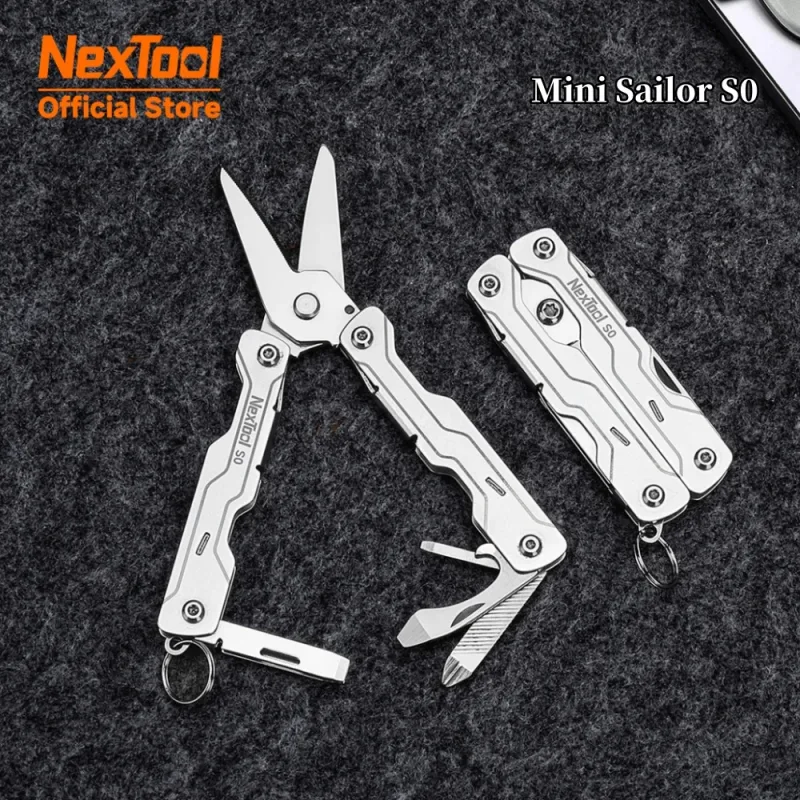 NexTool 8 en 1 Micro multiherramientas S0 Mini tijeras de marinero Mini multiherramienta de bolsillo EDC herramientas de mano plegables Camping supervivencia multiherramienta