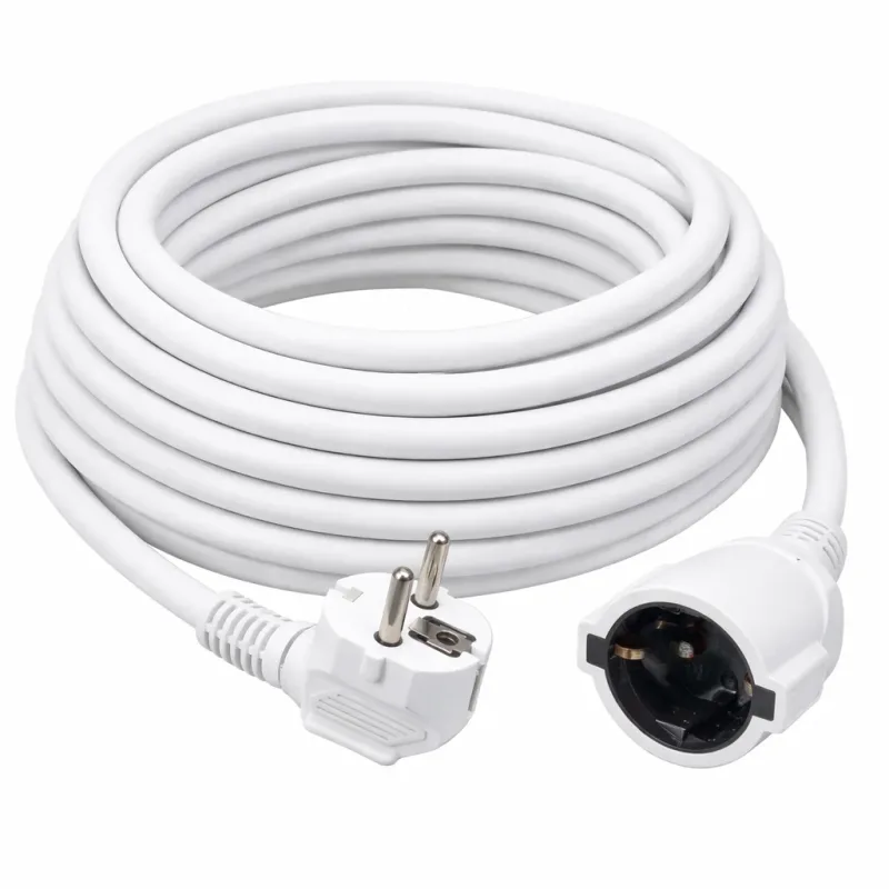 Cable de extensión 8 Metros, 10 Metros, H05RR-F (3G 1,5mm2), 16A 250V