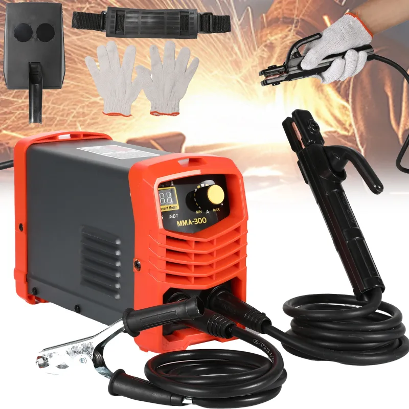 Soldadora de Arco MMA Portátil OWJHE 300A, Máquina de Soldar Inverter 220V, Mini Equipo de Soldadura Eléctrica de Hierro, Herramientas para Reparación de Automóviles