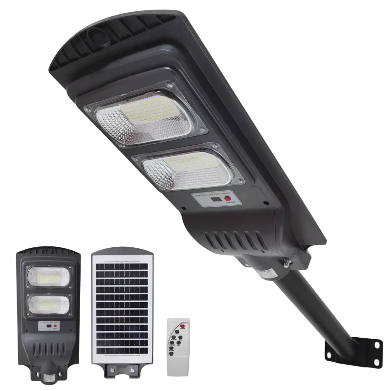 LED ATOMANT Farola Solar Exterior LED 100W, Blanco frio, IP65, con Sensor de Movimiento y Mando a Distancia, Farolas LED Exterior Solares para Jardín, Calle y Patio, Iluminación Solar de Alta