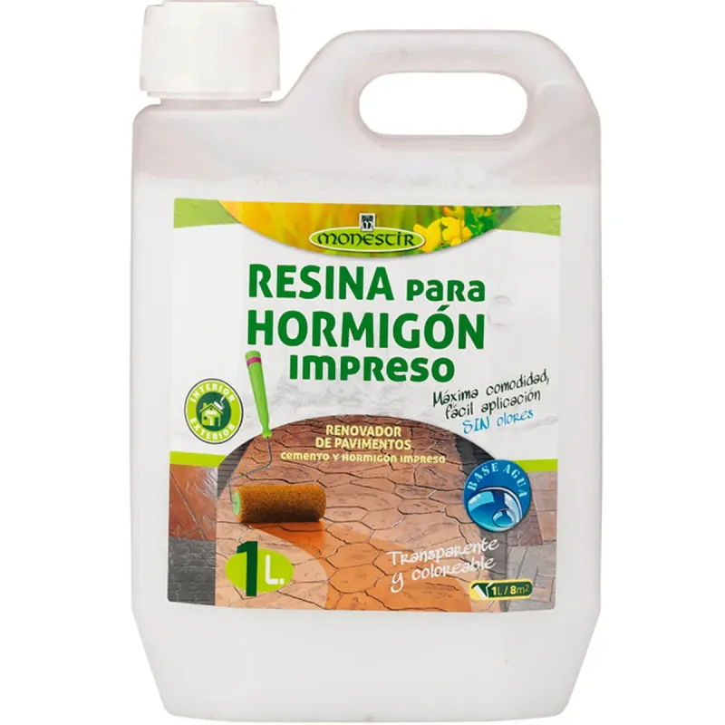 Resina para Hormigón Impreso - Protección y Consolidante para Pavimentos- Monestir -