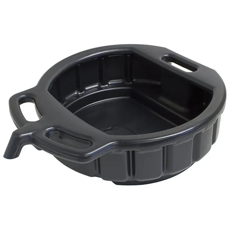 Bandeja De Plastico Negra Recogedora Vaciado de Aceite 10 Litros Car Tools