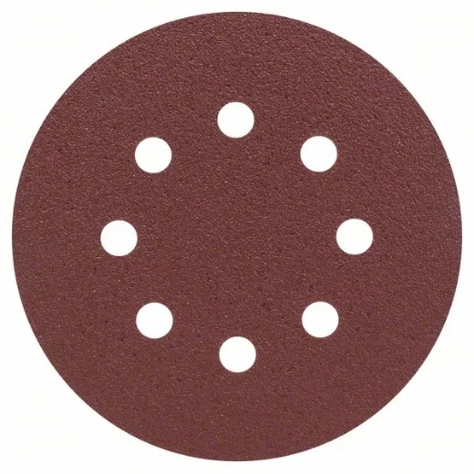 Bosch 2607019493 - Paquete de 25 lijas para lijadoras excéntricas(diámetro de 125 mm, grano 80)