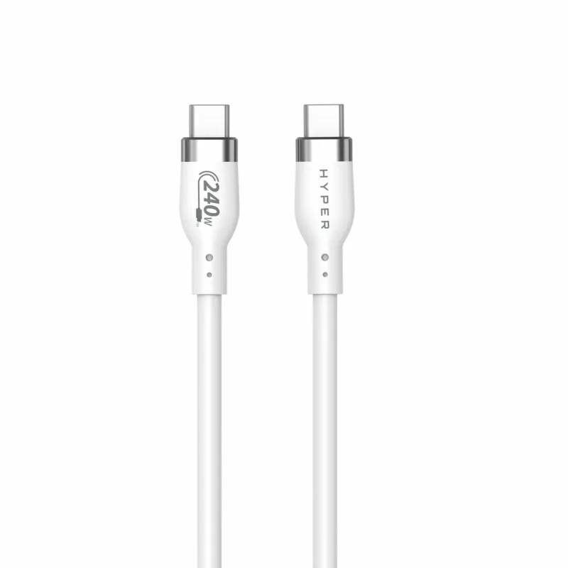 HYPER HJ4001WHGL cable USB USB 2.0 1 m USB C Blanco