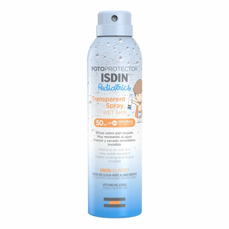 Protector solar para niños en spray isdin pediatrics spf 50 250 ml
