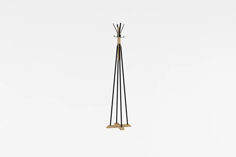 Perchero foley roble negro