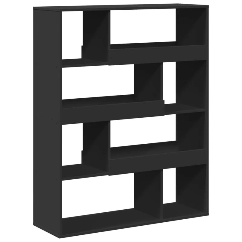 Biombo separador | separador de ambientes madera ingeniería negro 100x33x125,5 cm cfw310778