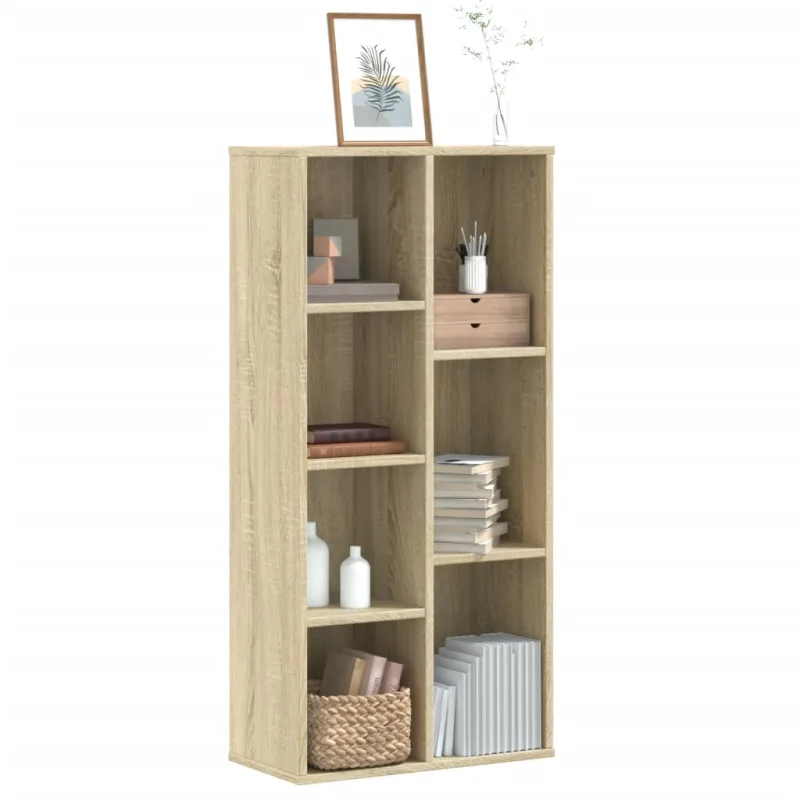 Librería roble sonoma 50x25x105 cm madera contrachapada