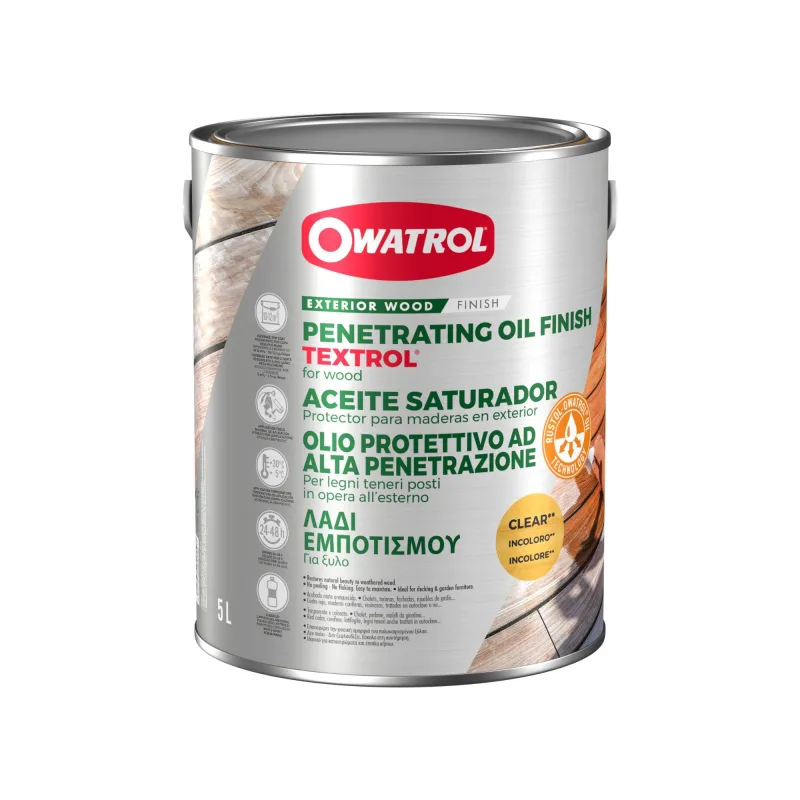 Aceite saturador textrol incoloro 5 lt