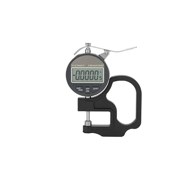 Medidor de espesor digital, herramienta para medir espesores de alambre, tela, cuero, papel, película y esponja rango de 0 a 12,7 mm, precisión de 0,