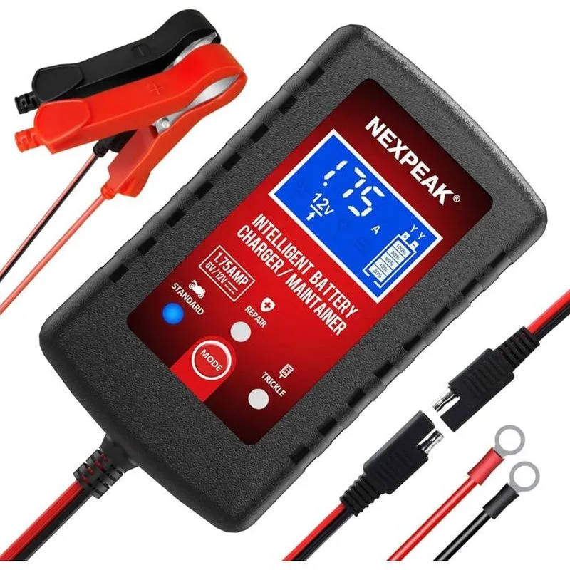 Cargador de baterías - 6/12v - 2a - mantenedor de baterías - universal