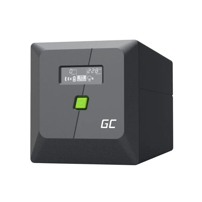 Sistema de alimentación ininterrumpida (ups) green cell line-interactive 1 kva 600 w 4 salidas de ca