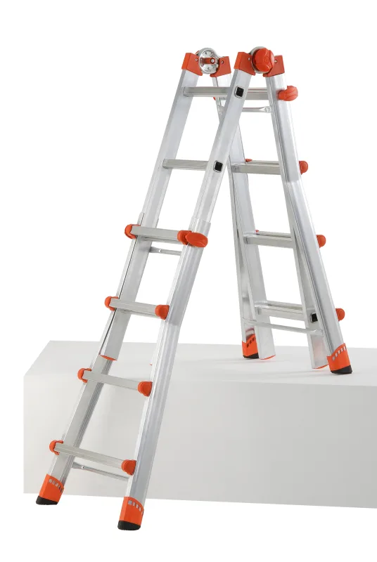 Escalera multiposición aluminio 16 peldaños gierre altura máxima de trabajo 4,70 m