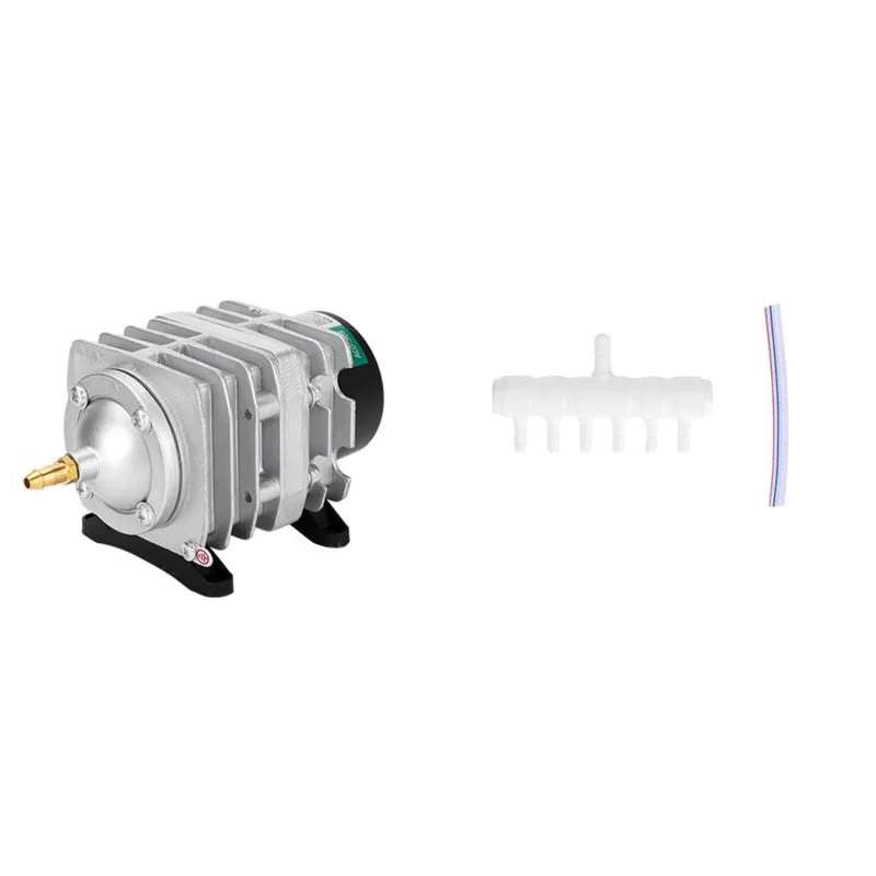 Bomba de aire comercial aco208 de 25 w, salida única, colector de 6 válvulas para acuario, fuente, estanque, cultivo hidropónico