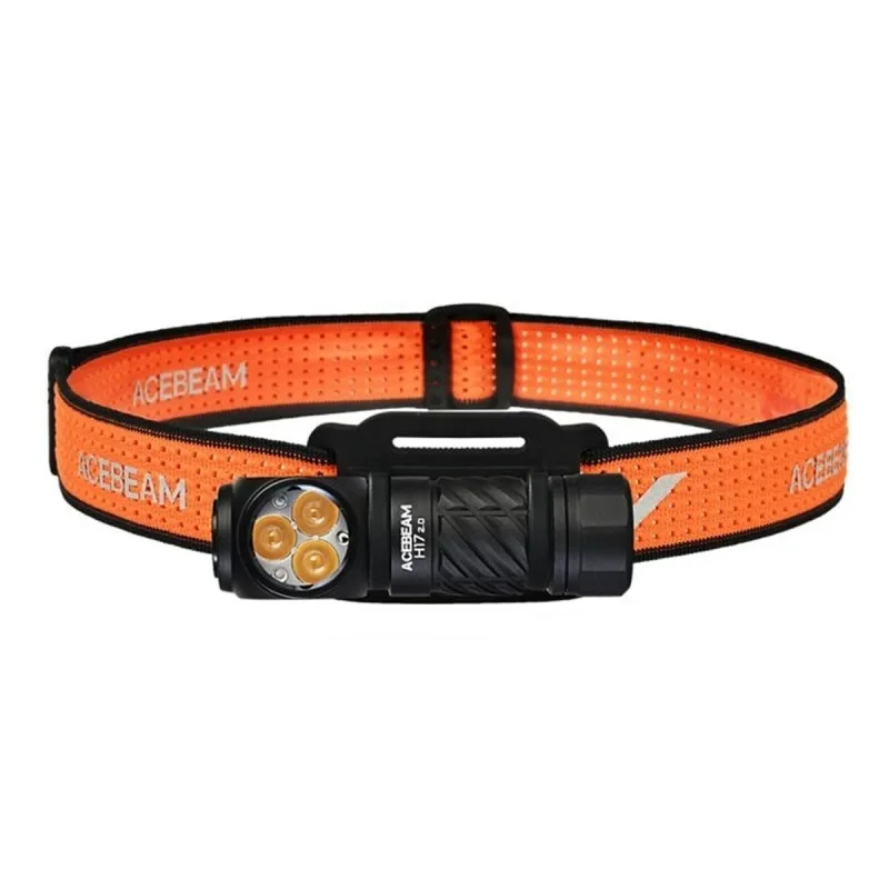 Linterna led para la cabeza acebeam h17 2.0 negro naranja