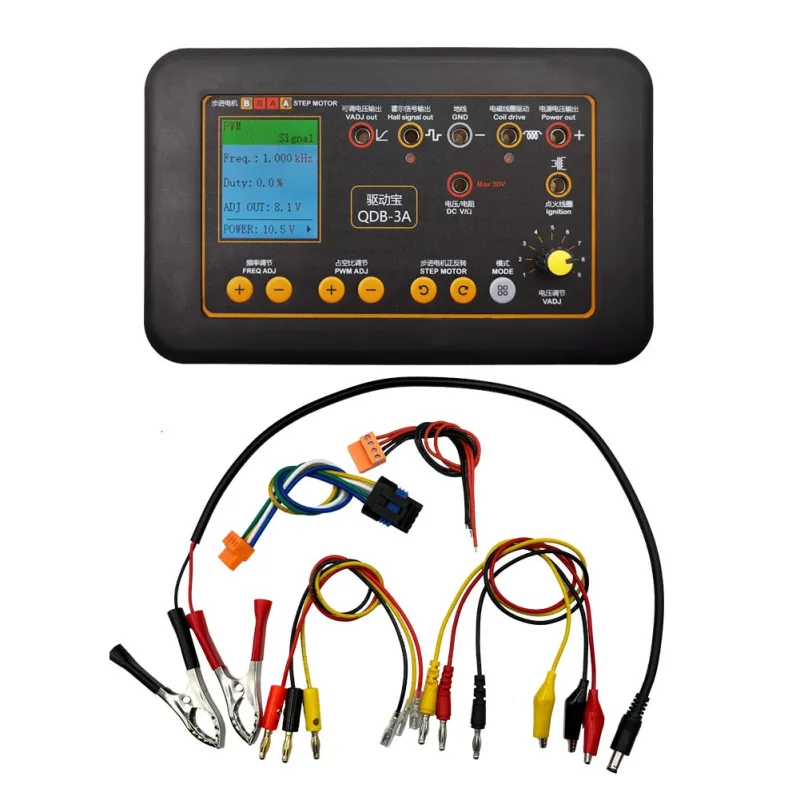 Probador de bobina de encendido automotriz qdb-3a, electroválvulas de inyector, motor paso a paso de ralentí, detector de fallas de coche