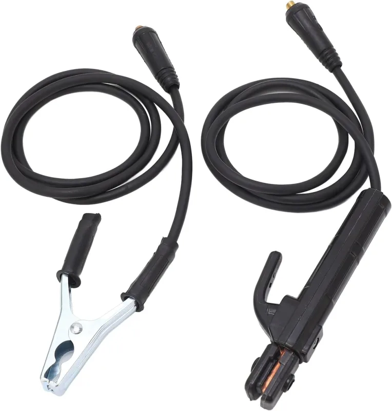 Portaelectrodos de soldadura, juego de cables de soldadura de 200 a, abrazadera para portaelectrodos con cable de 1,5 metros para máquina de soldar