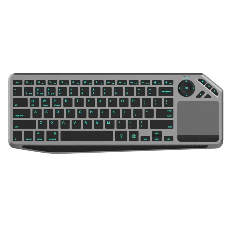 Teclado techly ictb9801tb universal rf inalámbrico + bluetooth qwerty inglés de ee. uu. negro