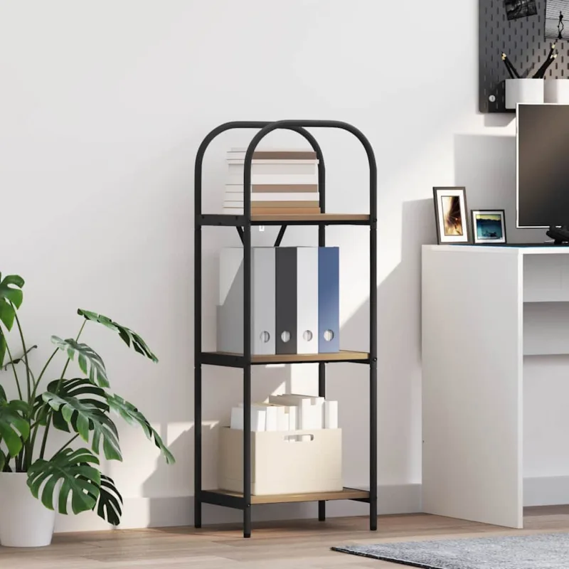 Estantería de roble hecha a mano, 40 x 30 x 109 cm, madera de ingeniería. - pangivo