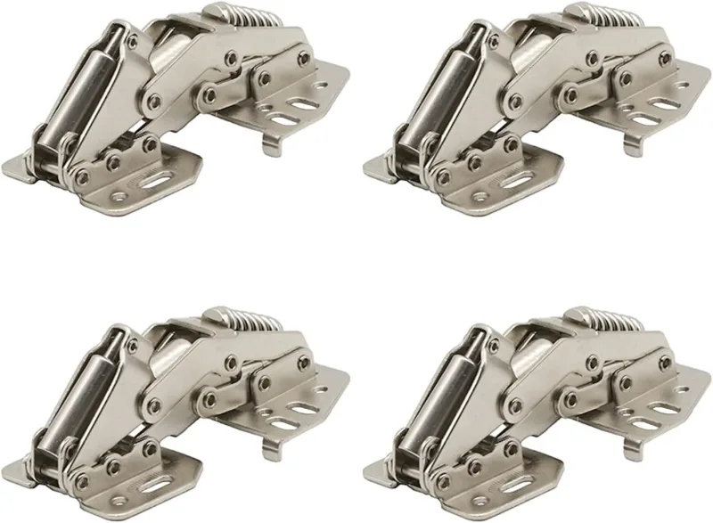 Piezas bisagras de aleta de gabinete de 90 grados con amortiguador hidráulico para cocina, caravana, autocaravana, puertas de gabinete, puerta de ar