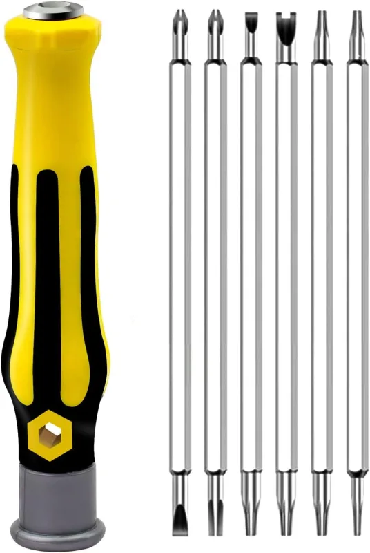 Juego de destornilladores 13 en 1 multifunción – compacto y portátil – para aparatos eléctricos, bricolaje y reparaciones