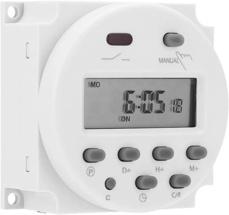 Temporizador digital lcd 12v – interruptor horario programable, control de potencia automático